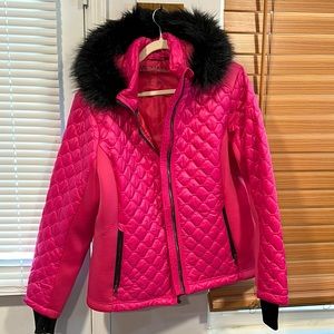 Michael Kors size XL hot pink puffer jacket.